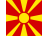 Macédoine du Nord Drapeau